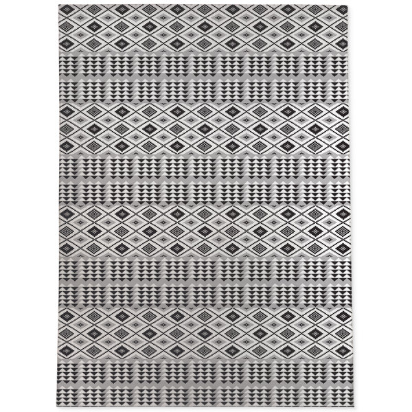 Foundry Select LosPalmos Geometric Black/White Area Rug Wayfair Canada